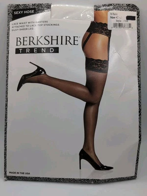 Berkshire 4909 Lace Garter Hose New In Sealed Package - Image 1 of 2