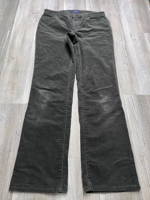 Vintage Chaps Womens Size 8 Corduroy Pants Chocolate Brown Straight Leg 5-Pocket - Image 1 of 4