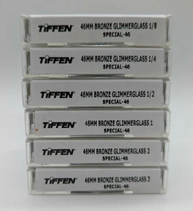 Tiffen 46mm Bronze Glimmerglass 1/8, 1/4, 1/2, 1, 2 & 3 Filter Set - 6 Filters - Picture 1 of 8