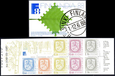 Finland #712a MNH Booklet CV$17.00 Facit HA18 Cover Q #2048 kvH kn th H