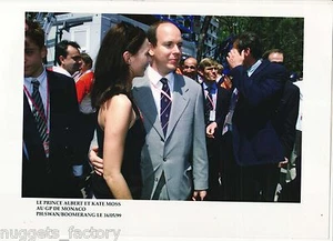 Original Photo Monaco Prince Albert And Kate Moss - GP 1999 (030) - Picture 1 of 1