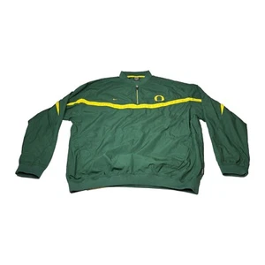 Nike Team Oregon Ducks Men’s Pullover Windbreaker Jacket Size 2XL Green - Picture 1 of 5