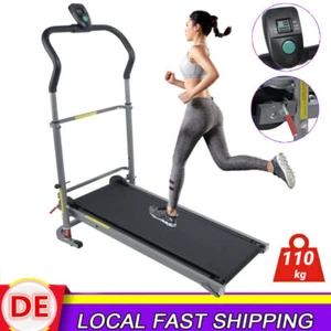 2in1 Mechanisches Laufband Heimtrainer Hometrainer klappbar belastbar 110kg - Bild 1 von 13