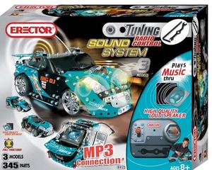 Erector Light and Sound Tuner Vehicle Kit Blue 3 Model Set Hard to Find NEW - Bild 1 von 4