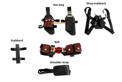 Deadpool 3 комплекта комбинезон Уэйд Уилсон косплей костюм аксессуары для Хэллоуина - Изображение 1 из 4