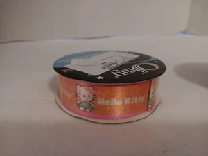 Sanrio Berwick Offray HELLO KITTY Ribbon Spool 7/8 x 9FT Roll - Picture 1 of 2