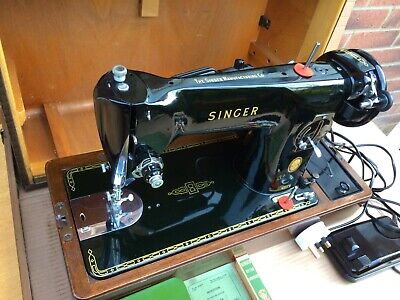 Vintage Singer 201K Aluminium Body Semi-Industrial Electric Sewing Machine • 555.89€