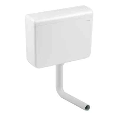 CASSETTA DI SCARICO WC ESTERNA A ZAINO MONOTASTO IRIS SCHWAB MM 435X140X355H - Immagine 1 di 2