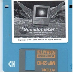 Software ITHistory (1994) APPLE: VELOCÍMETRO (Scott Berfield) 3,5" (sin manual) - Imagen 1 de 1