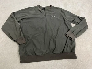 Nike Golf Jacket Mens Large Gray Pullover Coat Nylon Swoosh Vintage 90s - Picture 1 of 13