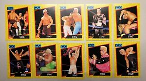 STING  WCW 1991 IMPEL ROOKIE RC 10 CARD LOT!  NWA WWF WWE AEW TNA IMPACT VINTAGE