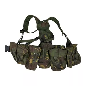 British Army DPM Webbing PLCE Load Carrying Belt with 5 Pouches - Size: Medium - Picture 1 of 5