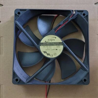 1pc ADDA AD1224MB-A71GL DC 24V 0.17A 12025 12CM 2-wire Double Ball Cooling Fan - Image 1 of 3