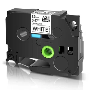 Compatible Brother P-Touch TZ-231 TZe-231 12mm Label Tape Black on White PT-D210 - Foto 1 di 12