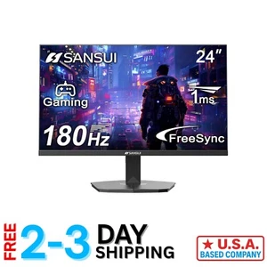 24 Inch Gaming Monitor - 180Hz Refresh, Eye-Care Design, HDMI Cable Included - Picture 1 of 10