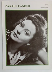 S55 Starfilmkarte - ZARAH LEANDER - Picture 1 of 2