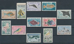1959-60 Cote Francaise des Somalis - Catalogo Yvert n. 292/303 - Pesci ed Uccell - Picture 1 of 2