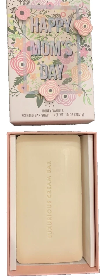 Sabonete em barra perfumado com baunilha mel.  Feliz Dia das Mães - Imagem 1 de 4