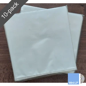 10 Mini-LP CD Open-Top Japan Sleeves for Single or Double Gatefold Paper Jackets - Imagen 1 de 1