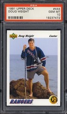 1991-92 Upper Deck #444 Doug Weight Rookie Card RC PSA 10 Gem Mint
