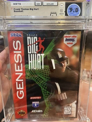 1995 FRANK THOMAS: BIG HURT BASEBALL SEGA GENESIS WATA Certified 9.0 Seal B+ - Image 1 of 4