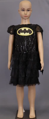 Girl s Batgirl Tutu Dress - Size 8-10 (Missing Belt and Mask) - Image 1 of 4