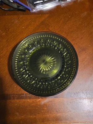 "Juego de 8 platos MCM vintage de vidrio de aguacate verde Colony Park Lane de 8,5""" Foto 1 de 4