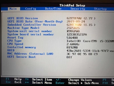 Portátil Lenovo Thinkpad X230 12.5" Core i5-3320M, 8GB RAM, 198GB (no SSD) Foto 1 de 4