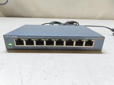 TP-LINK TL-SG108 8-Port Gigabit Desktop Switch.  9V.  Ver 1.3.  Tested - Image 1 of 4
