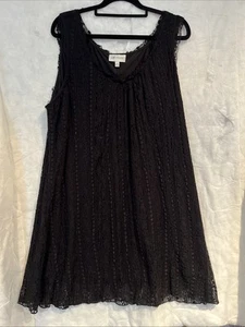 Size 18 Black Lace Tunic / Fully Lined (Length 89cms) - Picture 1 of 7