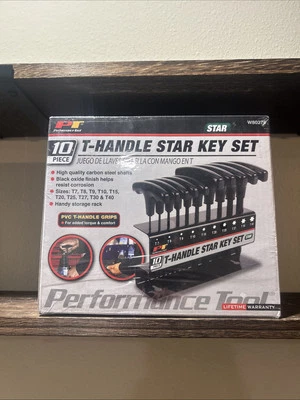 PT Performance Tool W80276 T-Handle Star Key Set, 10-Piece - Image 1 of 2