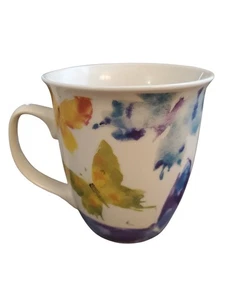Burton & Burton, Watercolor Butterflies Porcelain Mug, 16 Ounces - Picture 1 of 4