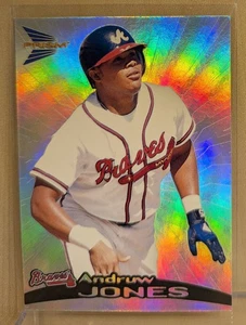 Pacific Silver Prism #12 1999 refractor Andruw Jones Braves raro holofoil - Imagen 1 de 2