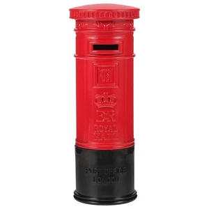 Retro Postal Tickets and Money Bank Creative Mailbox Child Vintage Container - Photo 1/12