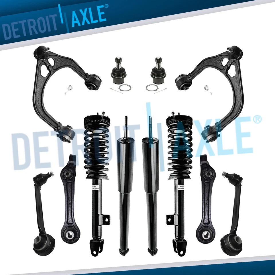 12pc RWD Front Struts Rear Shocks Control Arms for Chrysler 300 Charger Magnum - Image 1 of 4
