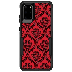OtterBox Commuter for Galaxy S (Choose Model) Red Black Damask Pattern - Picture 1 of 14