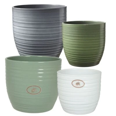 Übertopf Bergamo aus Keramik in vielen Größen - Made in Germany - Bild 1 von 3