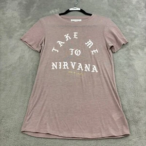 Camiseta Spiritual Gangster Take Me To Nirvana Gráfica Mujer XS Rosa Yoga Activa - Imagen 1 de 16