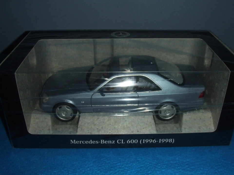 Mercedes Benz C 140 - CL 600 Coupe V12 Pearl Blue 1:18 New OVP - Image 1 of 1
