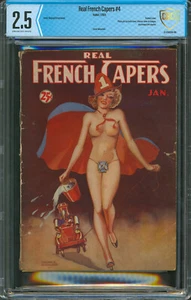 Real French Capers #4 CBCS 2.5 | Nudeal 1935 | Cubierta GGA pintada | Pulp Risqué | - Imagen 1 de 2