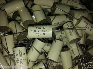 10pcs NOS 15nF 0.015uF 1500V HIEND MKP TUBE AMP AUDIO CAPS! ¡COBRE NO MAGNÉTICO! - Imagen 1 de 1