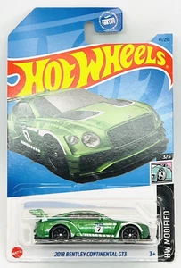 "Bentley Continental GT3 2018 ""Modificado"" 3/5 2018 Mattel Hot Wheels 44/250 ""Modificado"" 3/5 verde, ¡sin usar! - Imagen 1 de 3
