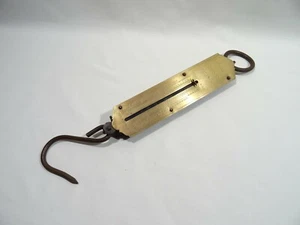 ANCIENNE BALANCE POCKET PESON A CROCHET 50 KG INSTRUMENT MESURE SCALES WAAGE - Picture 1 of 9