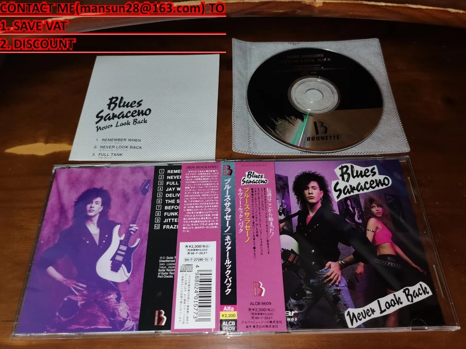Blues Saraceno / Never Look Back JAPAN Poison ALCB-9609 *D - Image 1 of 1