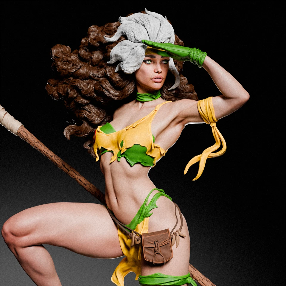 3D Printed 16K Fan Made CA3D UNPAINTED X-men - Rogue Savage 1/6 scale - Image 1 of 4