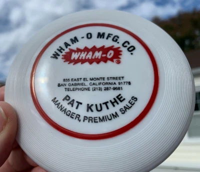 SALE Pat Kuthe d  (45 yrs. Old)  Disc Golf  Frisbee Wham-O Vintage  #M145 Whamo - Image 1 of 4