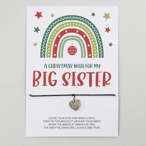 Big Sister Christmas Gift | Wish Bracelet Eve | Stocking Filler | Xmas Eve Box - Picture 1 of 12
