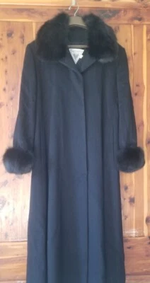 TRINCHERA MARVIN RICHARD'S LANA DE CORDERO IMITACIÓN PIEL CUELLO Y PUÑOS HECHA EN EE. UU.  Foto 1 de 4