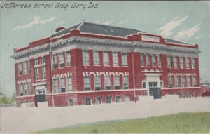 Jefferson School Gary Indiana 1912 postcard PP4 - Picture 1 of 2