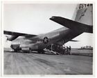1960S Usaf Lockheed C-130 Hercules 80745 Loading Jeep 8X10 Original Photo